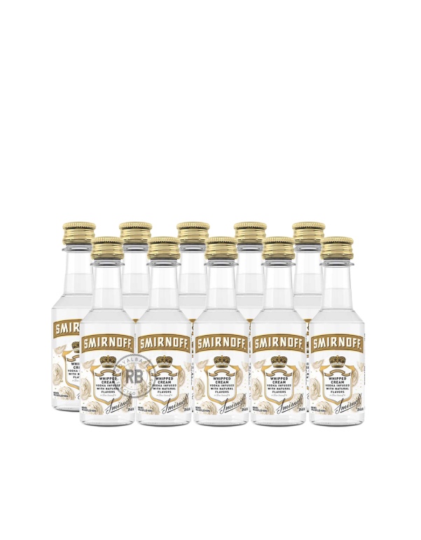 Smirnoff Whipped Cream Vodka Infused With Natural Flavors (10 Pack) x 50ml