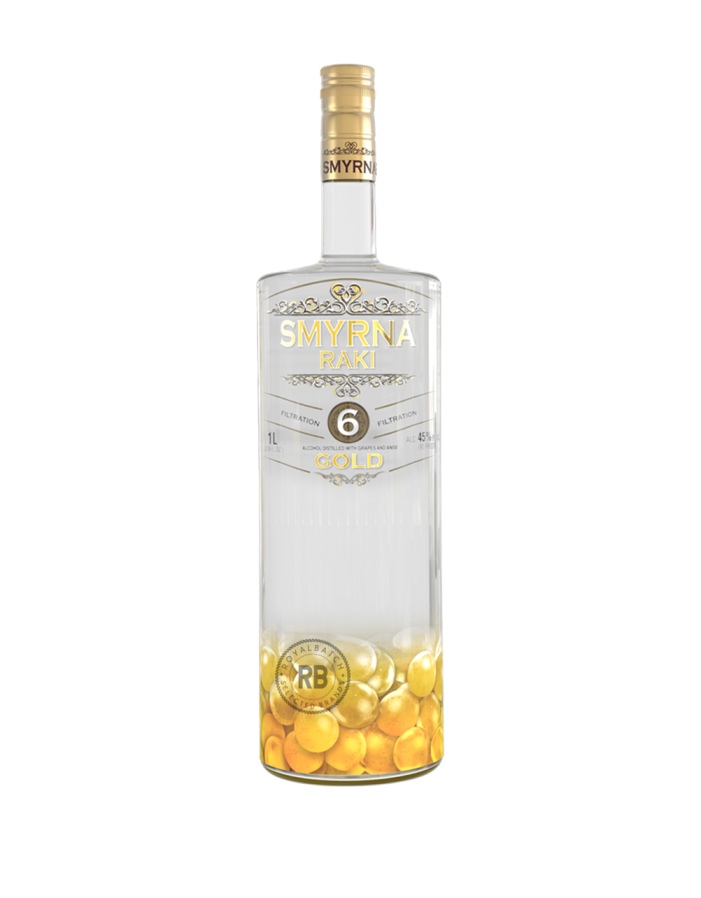 Smyrna Raki 6 Filtration Gold 1L