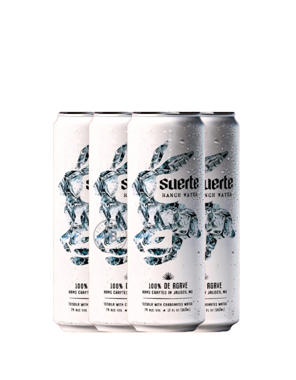 Suerte Ranch Water Tequila (4 Pack) x 355ml