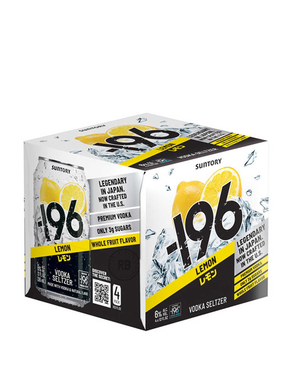 Suntory -196 Lemon Vodka Seltzer (4 Pack) x 355ml