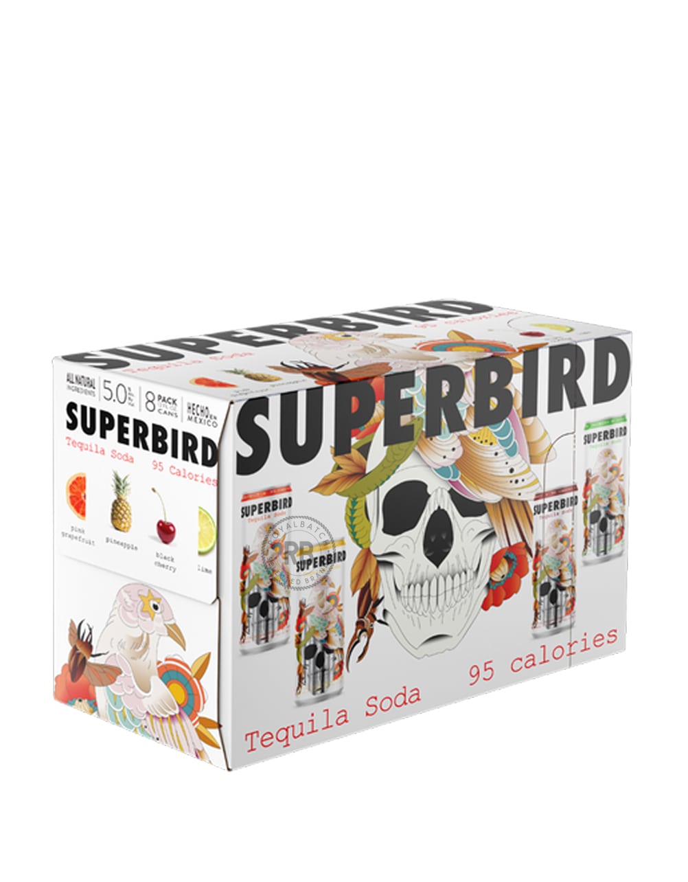 Superbird Tequila Soda Variety Pack (8 Pack) x 355ml