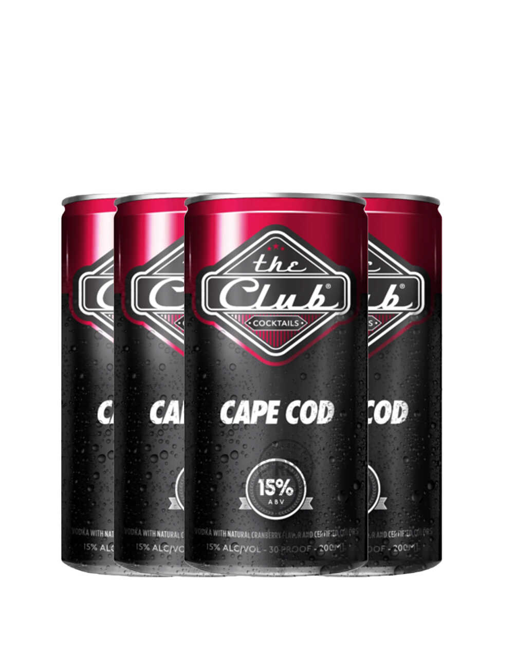 The Club Cape Code Cranberry (4 Pack) x 200ml