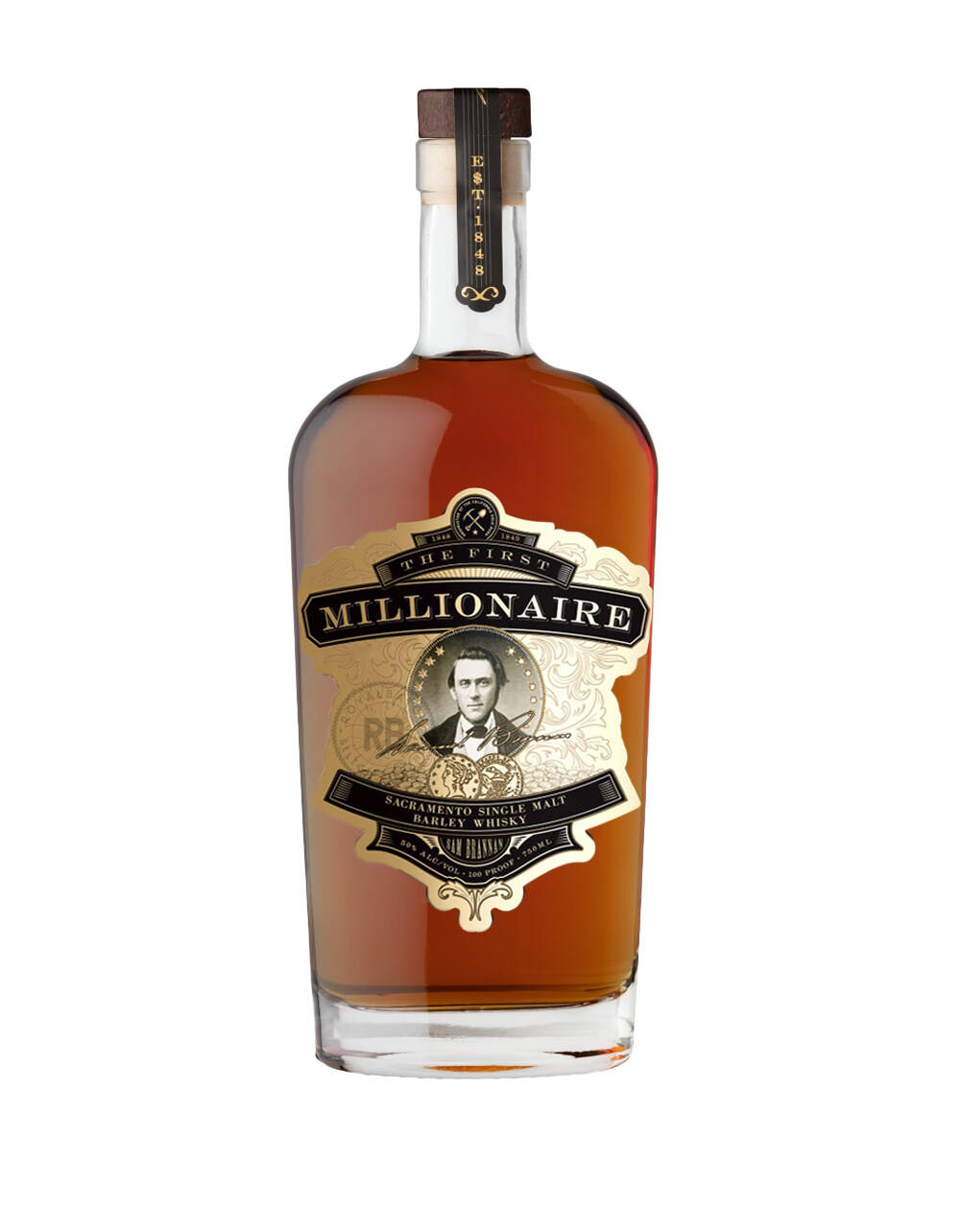 The First Millionaire Sacramento Single Malt Barley Whisky