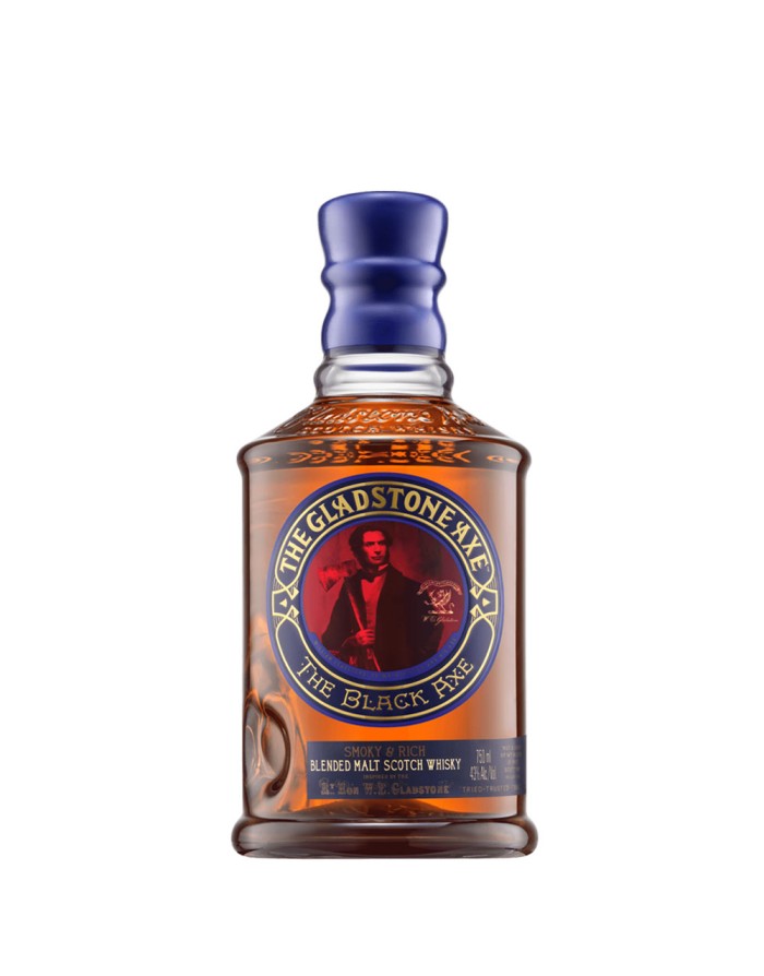 The Gladstone Axe The Black Axe Smoky & Rich Blended Malt Scotch Whisky