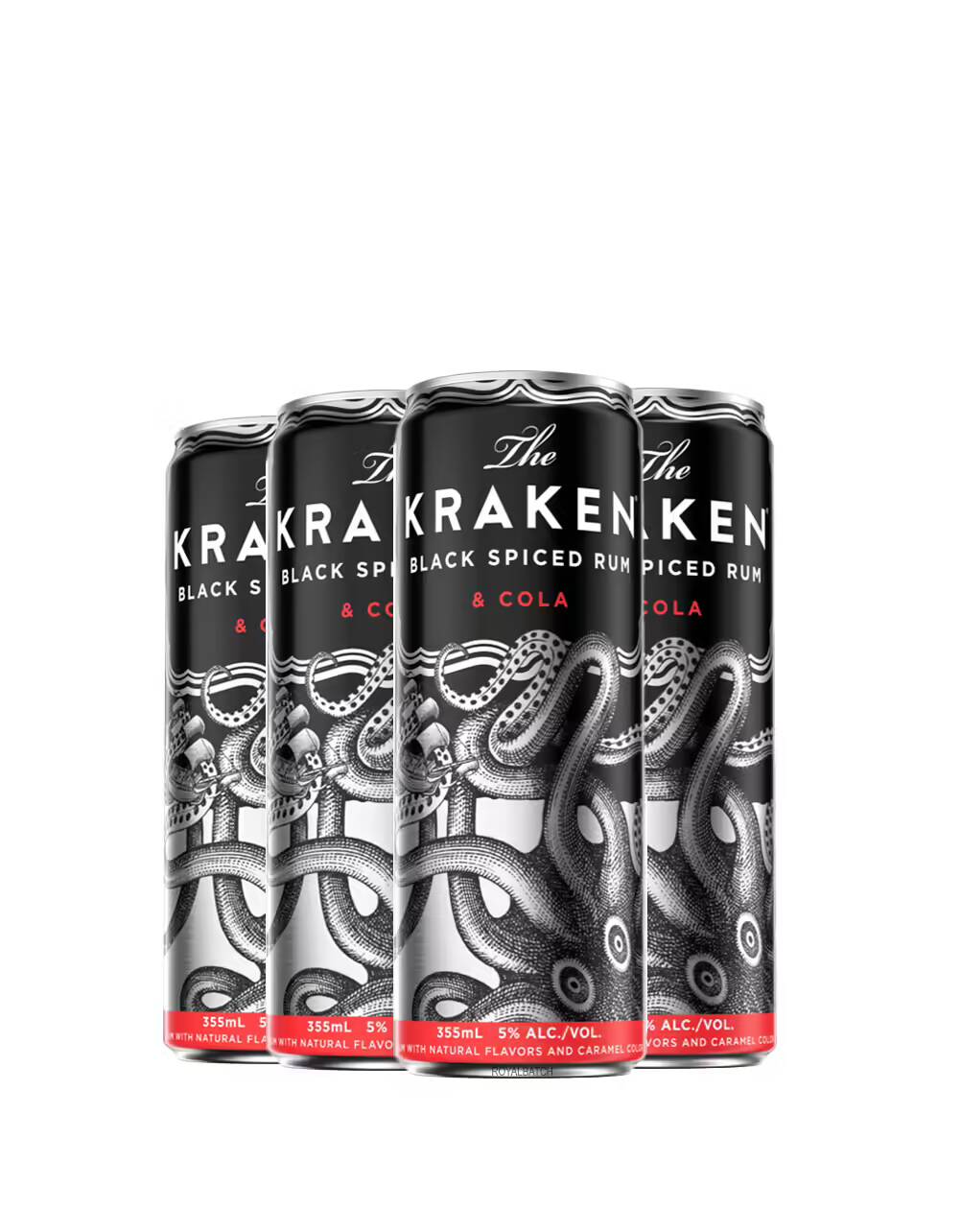The Kraken Black Spiced Rum and Cola (4 Pack) 355ml