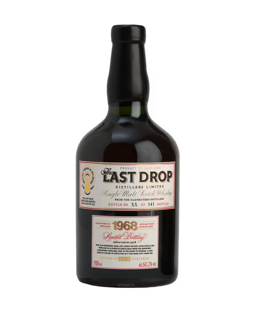 The Last Drop 1968 Year Old Cask 13508 Bottle No 140 Scotch Whisky