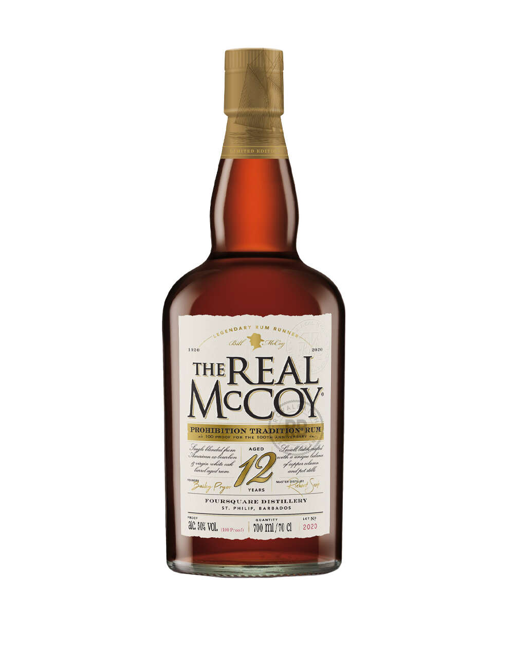 The Real McCoy 12 Year Old Prohibition Tradition Rum