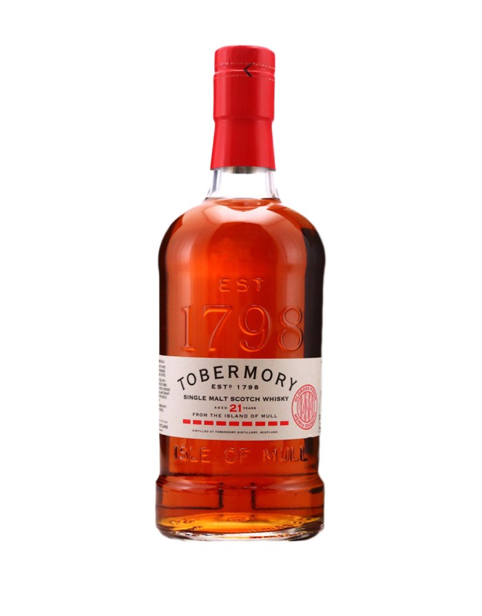 Tobermory 21 Year Old Cask Strength Single Malt scotch whisky