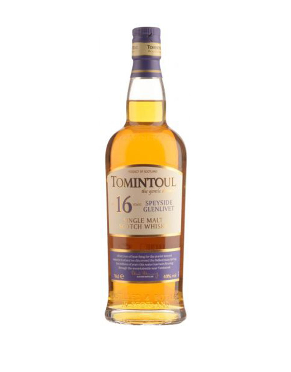 Tomintoul the Gentle Dream Speyside Glenlivet 16 year old Single Malt Scotch Whisky
