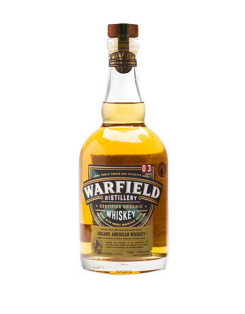 Warfield Distillery Certified Organic American Whiskey