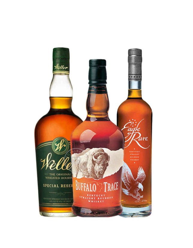 Weller Special Reserve + Buffalo Trace Bourbon + Eagle Rare Bourbon (3 Pack) x 750ml Bundle #112