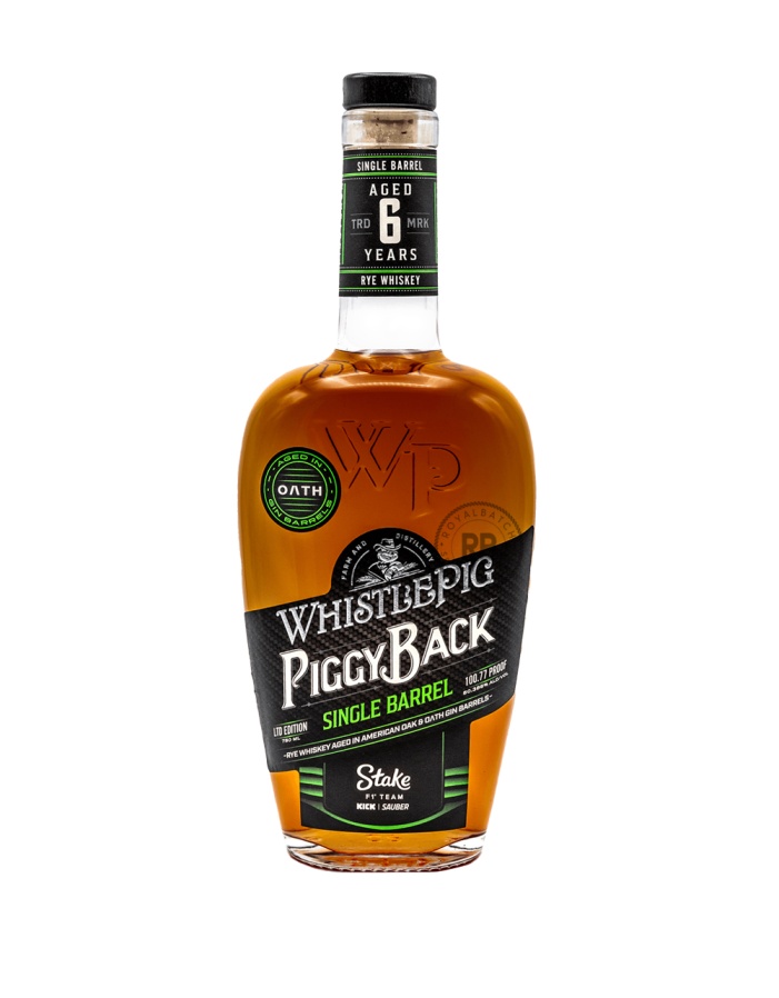 WhistlePig PiggyBack Stake F1 Team Kick Sauber Single Barrel Rye Whiskey