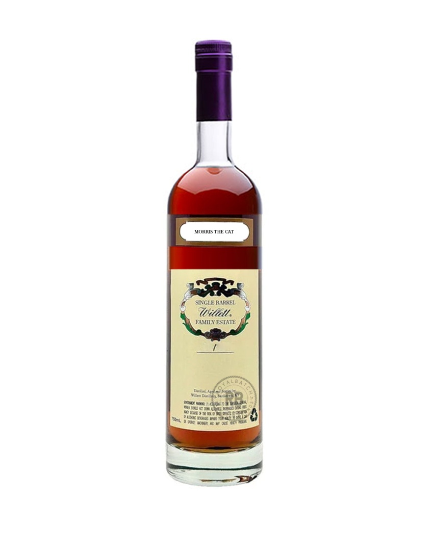 Willett Family Estate 7 Year Old Single Barrel #2342 'Morris the Cat'