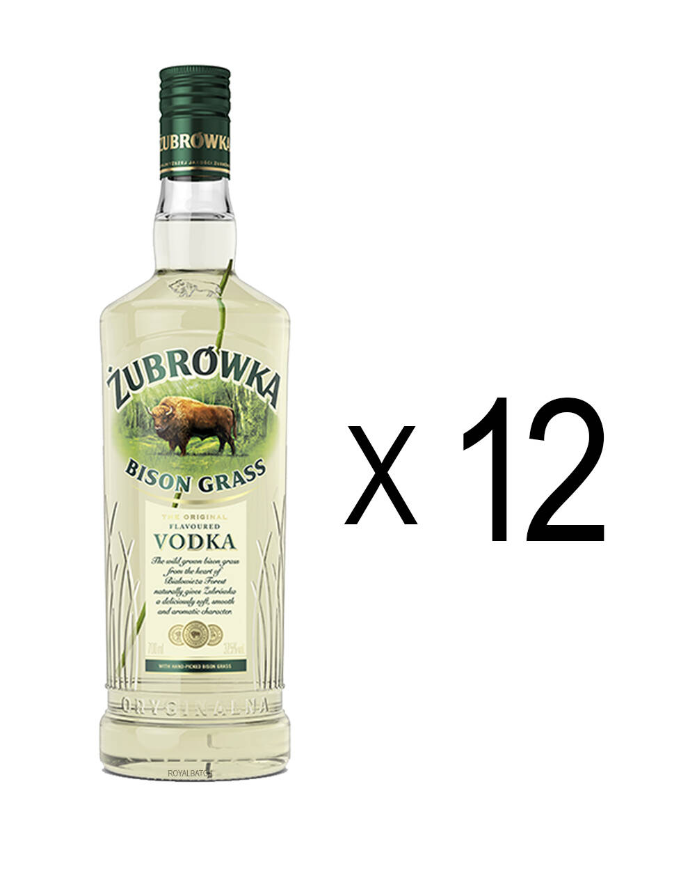 Zubrowka Bison Grass Vodka (12 Pack)