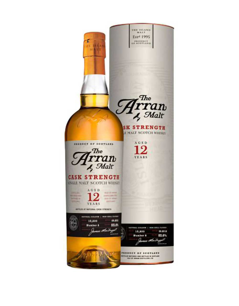 The Arran 12 Year Old Cask Strength Single Malt Scotch Whisky