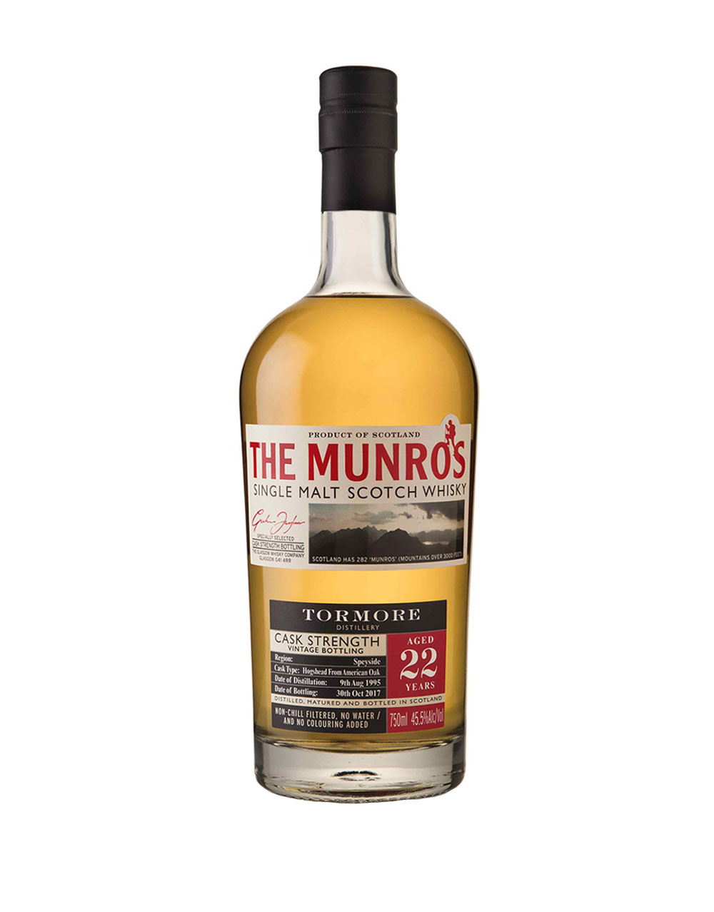 The Munros Tormore Cask Strength 22 Years